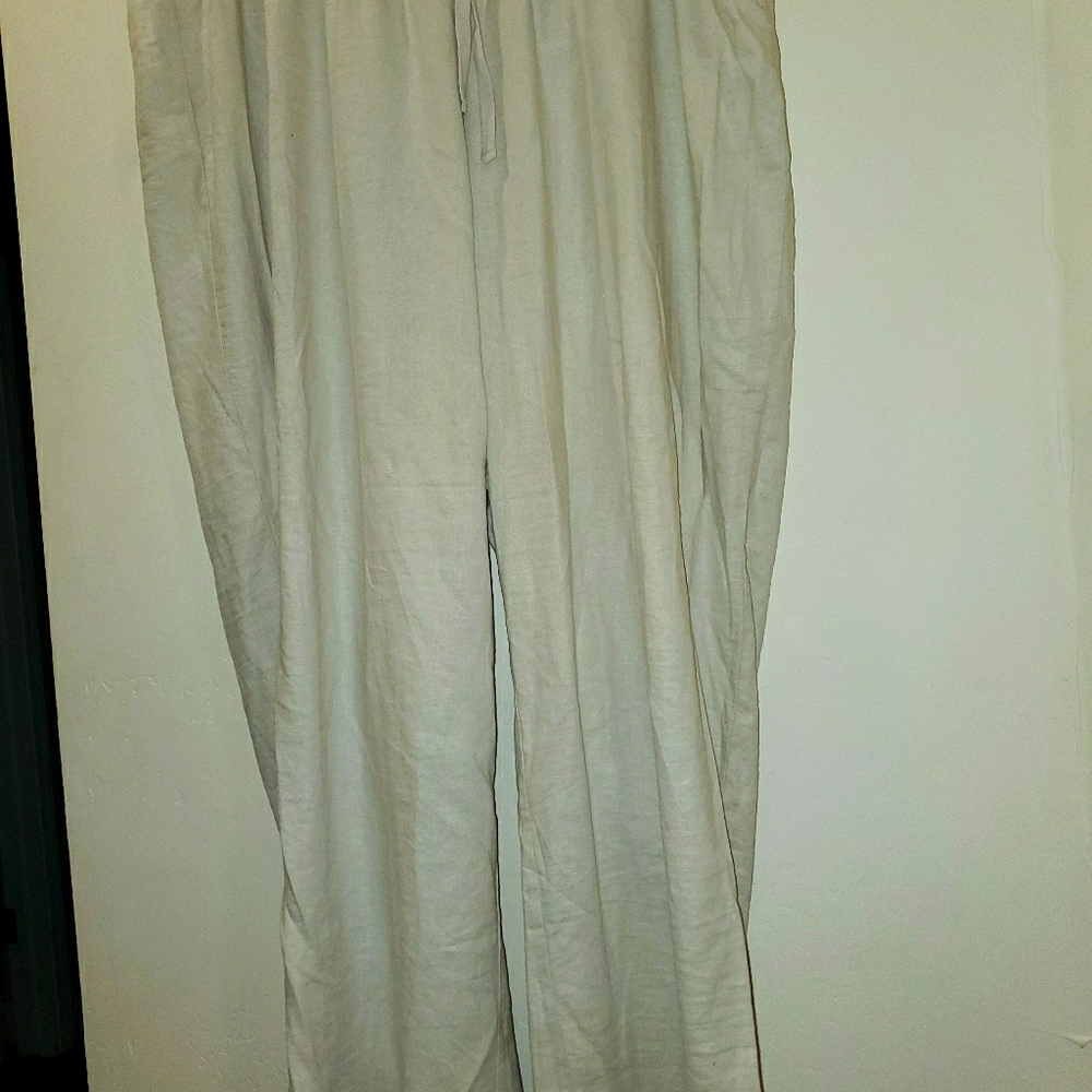 TORRID LINEN TAN PANTS